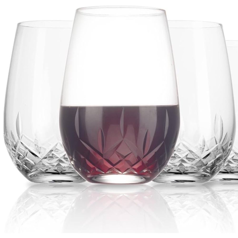 Elegant Clear Wine Glass Set